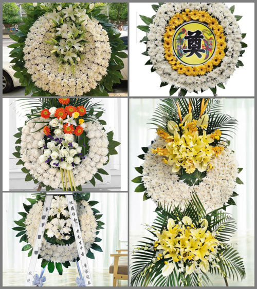 广东韶关市南雄市百顺镇湖地村花圈速递